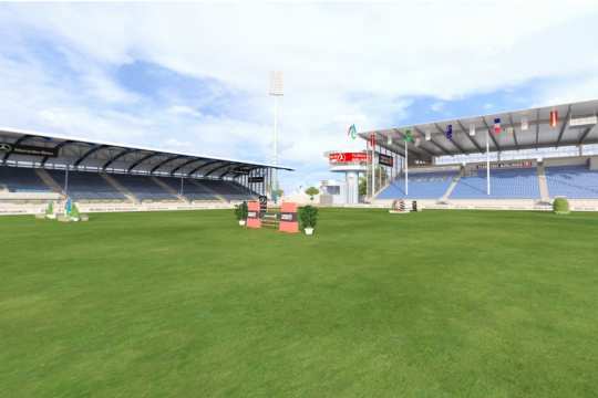 Das Hauptstadion in der Aachener Soers als 3D-Animation.