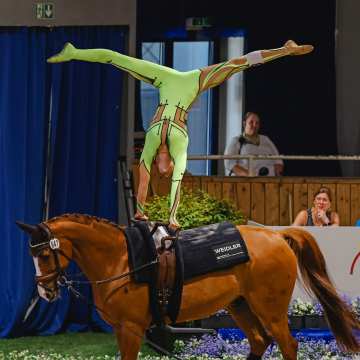 Preis der Sparkasse, Voltigieren beim CHIO Aachen 2023. (c) CHIO Aachen/Andreas Steindl