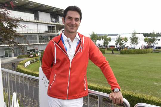 Steve Guerdat at the CHIO Aachen show grounds. 