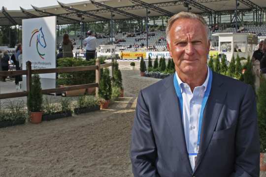 Karl-Heinz Rummenigge im Deutsche Bank Stadion beim CHIO Aachen 2016.