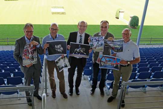 Die Jury (v.l.): Frank Kemperman, Andreas Müller, Erich Timmermanns, Christophe Bricot und Rob Ehrens.