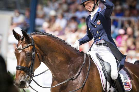 Laura Graves beim CHIO Aachen im vergangenen Jahr. Foto: CHIO Aachen/ Arnd Bronkhorst