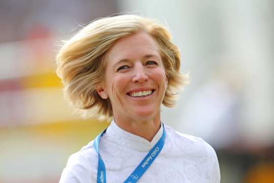 The photo shows Meredith Michaels-Beerbaum at the CHIO Aachen. Photo: CHIO Aachen/ Andreas Steindl