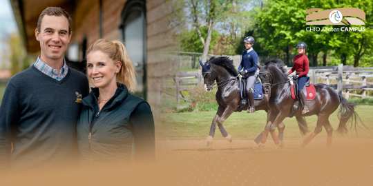 The picture shows the siblings Jessica von Bredow-Werndl and Benjamin Werndl, who will be holding a Masterclass at the CHIO Aachen CAMPUS on 21st September 2024.