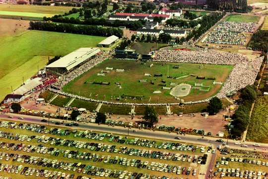 An aerial photo of the showgrounds in the 1960s. (Photo: CHIO Aachen archive).