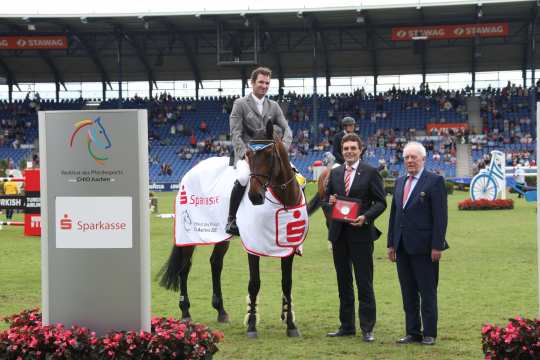 Siegerehrung Sparkassen-Youngsters-Cup Foto: CHIO Aachen / Michael Strauch