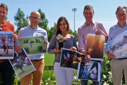 The jury (f.t.l.): Henrik von Eckermann, Andreas Müller, Jannika Sprunger, Eric Knoll and Frank Kemperman.