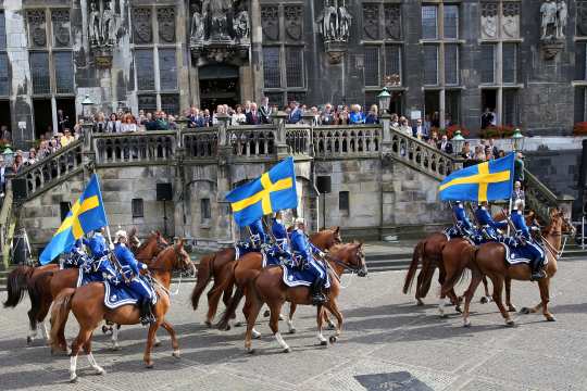 Das CHIO Aachen-Partnerland Schweden wurde heute feierlich auf dem Aachener Markt präsentiert. 