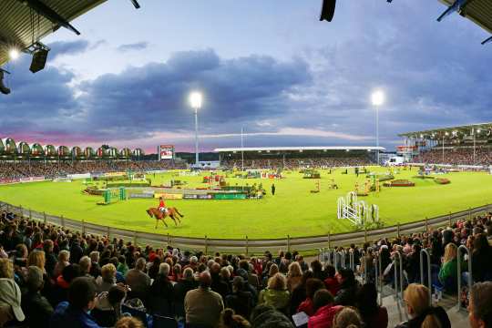 Das beeindruckende Hauptstadion beim CHIO Aachen.