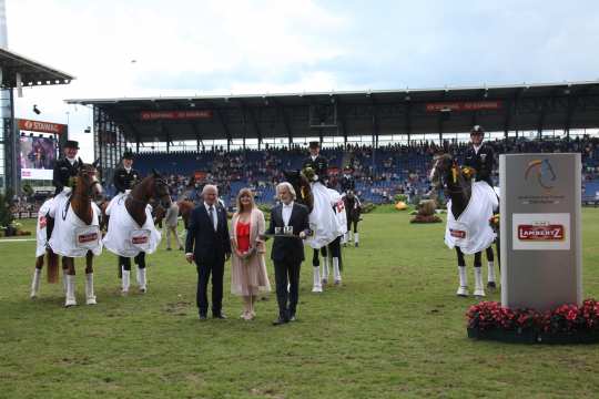 Prize giving ceremony Lambertz-Prize Photo: CHIO Aachen / MIchael Strauch