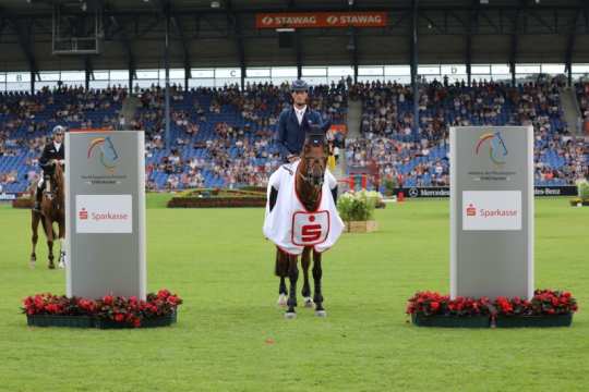 Daniel Deußer, the winner of the first of three trials in the Sparkassen-Youngsters-Cup.