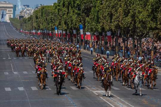 Die Garde républicaine. Foto: Fabrice Bourdeau