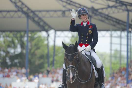 Charlotte Dujardin at the CHIO Aachen 2014. Picture: Arnd Bronkhorst