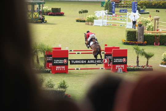 Der Turkish Airlines-Preis von Europa beim CHIO Aachen. Foto: CHIO Aachen/ Andreas Steindl