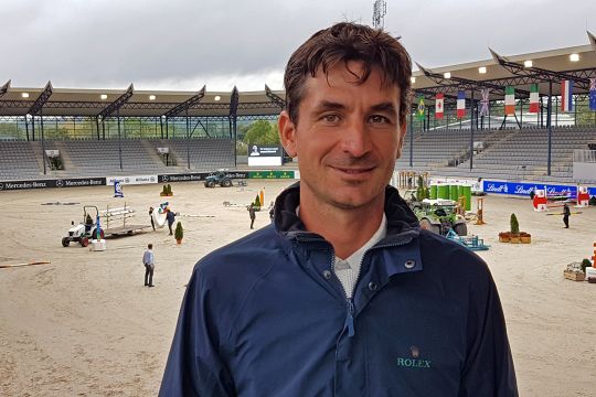 Steve Guerdat im Deutsche Bank Stadion.