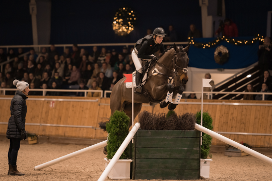 Von der Lösungsphase bis zum Geländehindernis: Ingrid Klimkes Tipps waren vielseitig. Foto: CHIO Aachen/ Jil Haak 