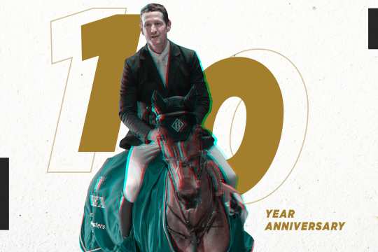 The photo shows the US American rider, McLain Ward, who has the chance to win the Rolex Grand Slam of Show Jumping at the CHIO Aachen this year. 