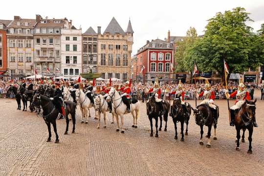 Ein Teil des Household Cavalry Mounted Regiments. Foto: CHIO Aachen/Andreas Steindl