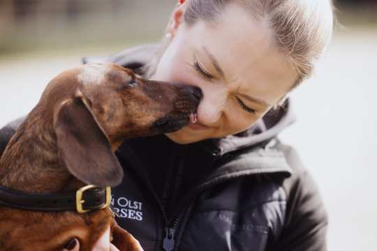 Lottie and her dog Bami