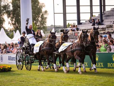 The photo shows the winner Prize of Horsch, Der Entsorger, Ijsbrand Chardon. Photo: CHIO Aachen/Jil Haak