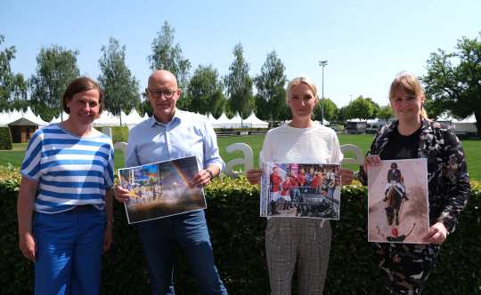 The photo shows the jury (f.t.l.): Birgit Rosenberg, Andreas Müller, Jana Wargers and Mirka Nilkens. Photo: CHIO Aachen/Jansen