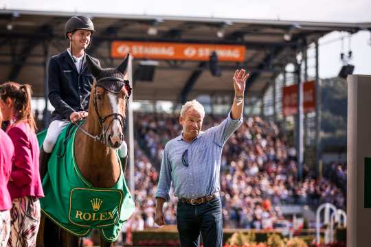 Gerrit and Lars Nieberg at the CHIO Aachen 2022. 